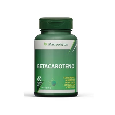 Betacaroteno 250mg - 60 Cápsulas (Macrophytus)